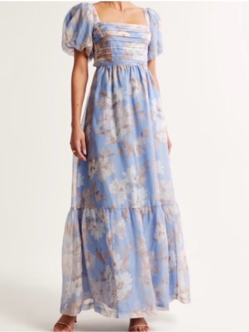 Abercrombie & Fitch Blue Floral Maxi Dress